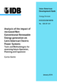 Analysis of the impact of increased Non-Conventional Renewable Energy generation on Latin American Electric Power Systems